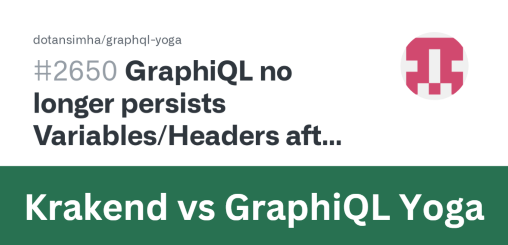 Krakend vs GraphiQL Yoga