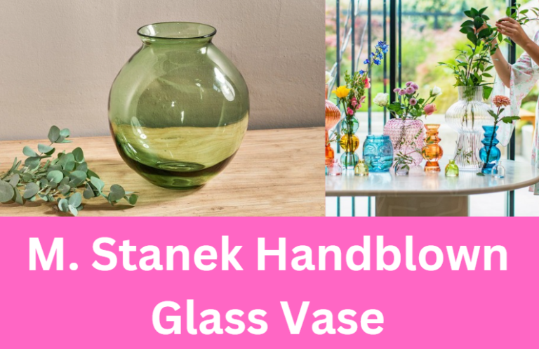 M. Stanek Handblown Glass Vase